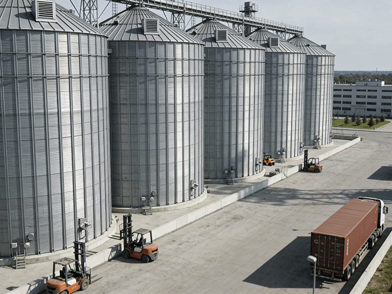 钢板仓厂区环境